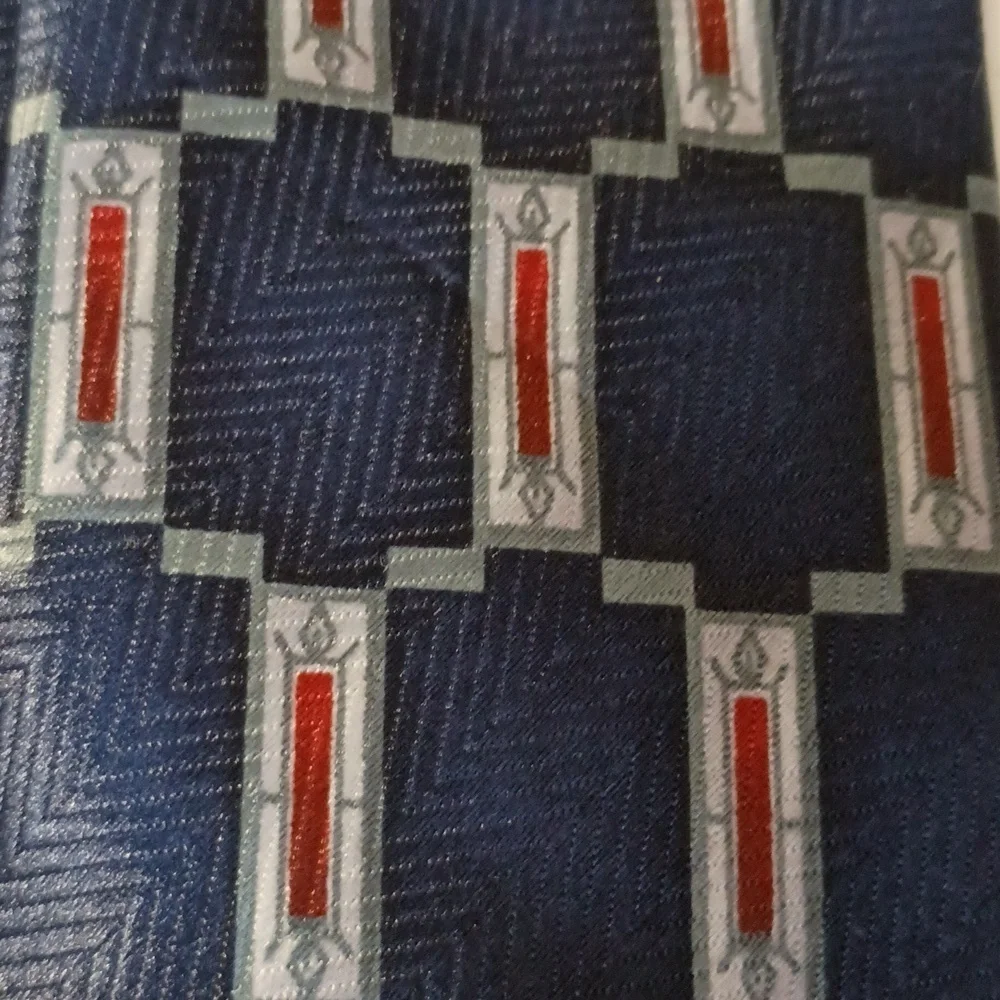 George Blue Red And Grey Clip On Tie Boys 15 X 2.25 Inches